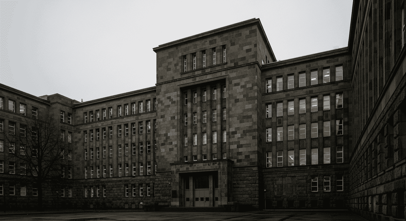 Institutional building exterior