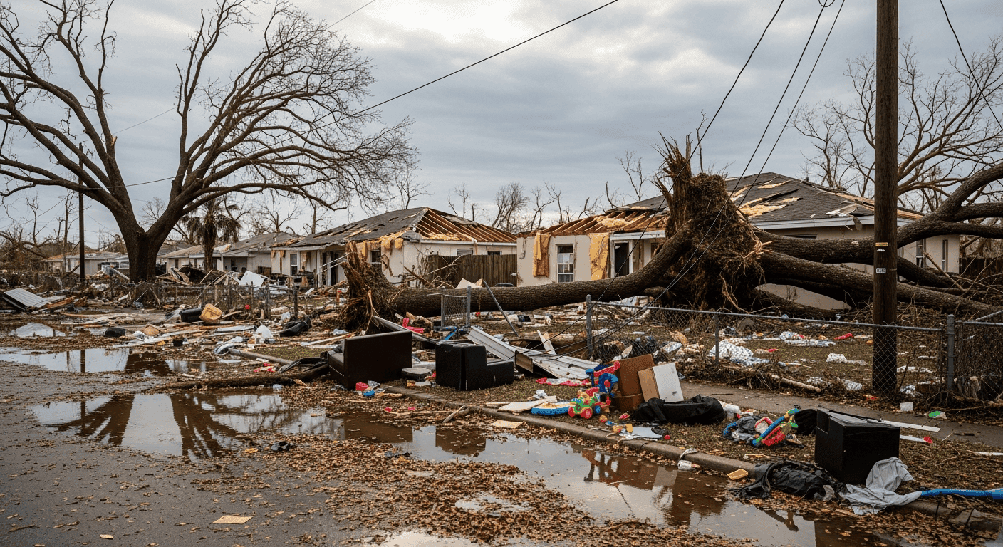 Hurricane damage to homes